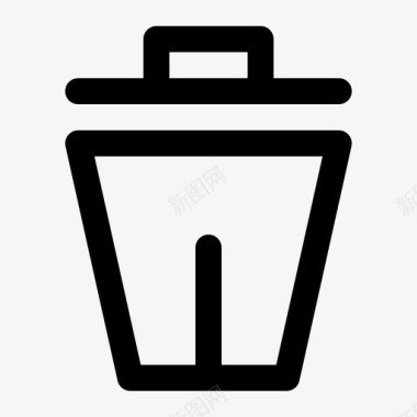 垃圾箱删除美味的易拉罐混合101图标图标