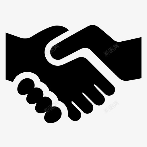 Shake handsvg_新图网 https://ixintu.com Shake hand Hand