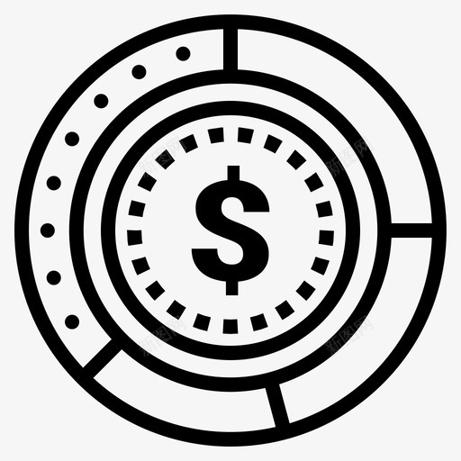 美元帐户帐单图标svg_新图网 https://ixintu.com 工资 帐单 帐户 管理 美元