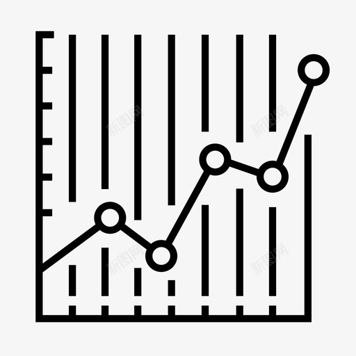 折线图分析数据图标svg_新图网 https://ixintu.com 分析 商业金融 图表 折线图 数据