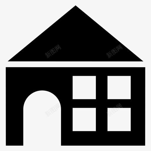 建筑城市商业图标svg_新图网 https://ixintu.com 商业 城市 建筑 建筑房地产雕文图标 房产 房屋