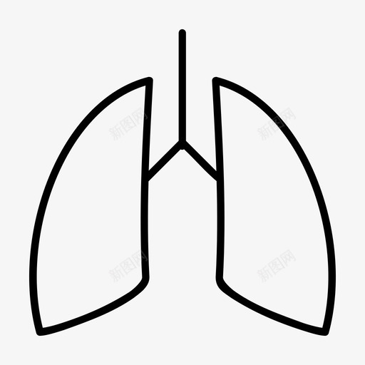 肺解剖学人肺图标svg_新图网 https://ixintu.com 人肺 呼吸 肺 肺符号 解剖学