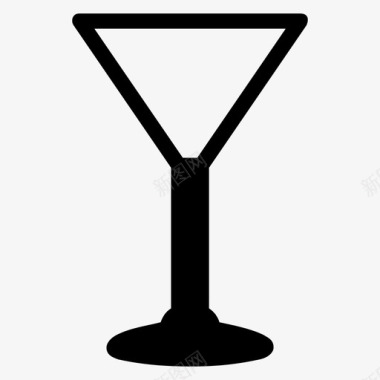 马提尼杯饮料鸡尾酒图标图标