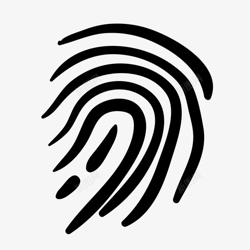 手绘指纹身份安全图标svg_新图网 https://ixintu.com 安全 手绘指纹 涂鸦 身份