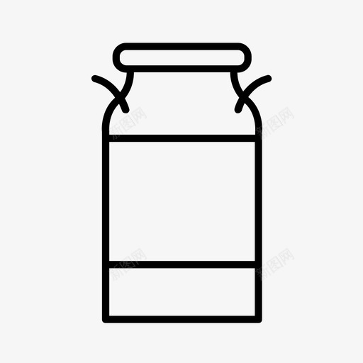 牛奶奶瓶奶制品图标svg_新图网 https://ixintu.com 农产品 农场 奶制品 奶瓶 牛奶