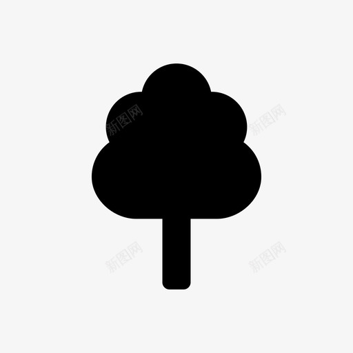 树像素完美图标svg_新图网 https://ixintu.com 像素完美 树