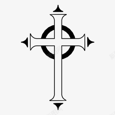凯尔特十字架信仰基督教图标图标