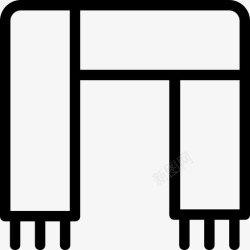 围巾领巾头巾图标围巾头巾时尚图标高清图片