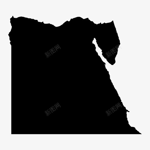 埃及地图非洲开罗图标svg_新图网 https://ixintu.com 北部 国家 埃及地图 开罗 非洲