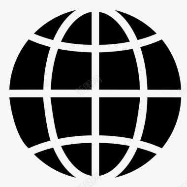 世界地球互联网图标图标