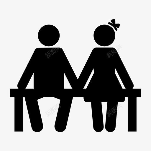 约会情侣情人图标svg_新图网 https://ixintu.com 情人 情侣 男人和女人 约会