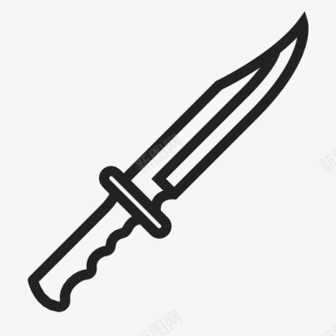 刀匕首狩猎图标图标