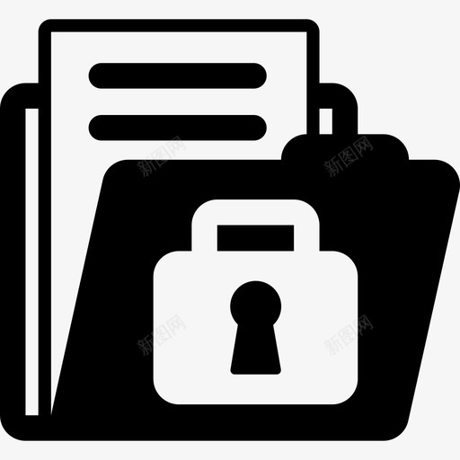 带锁的文件夹安全文件夹图标svg_新图网 https://ixintu.com 安全 带锁的文件夹 文件夹