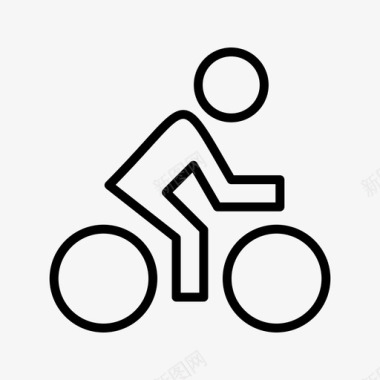 骑自行车运动和游戏图标图标