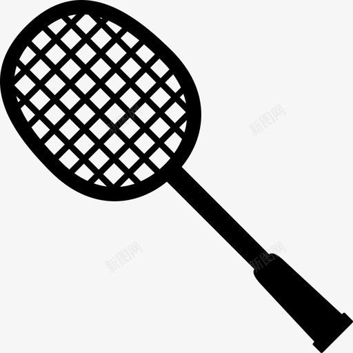 羽毛球球拍比赛运动图标svg_新图网 https://ixintu.com 比赛 羽毛球球拍 运动