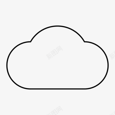 云服务器天空图标图标
