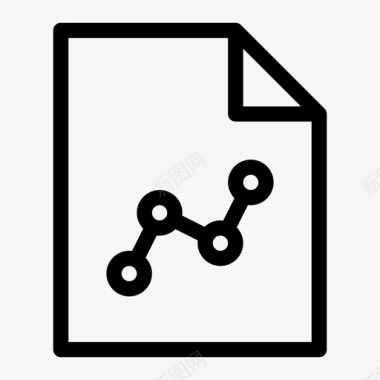 折线图文档类型文件格式图标图标