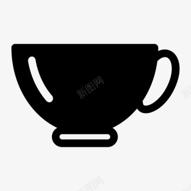 茶杯咖啡玻璃杯图标图标