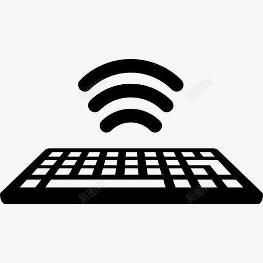 无线键盘电脑硬件图标svg_新图网 https://ixintu.com 无线键盘 电脑 硬件