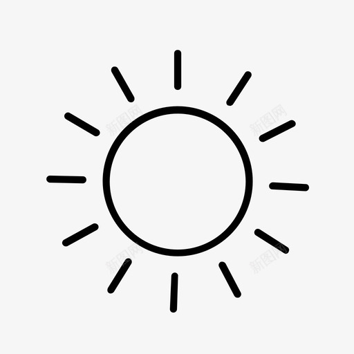 太阳气象局报告图标svg_新图网 https://ixintu.com 天气 太阳 报告 晴天 气象局 科学
