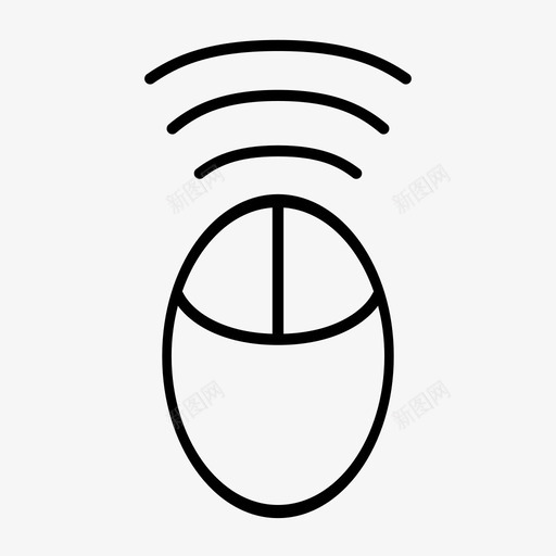 无线鼠标连接互联网图标svg_新图网 https://ixintu.com wifi 互联网 无线鼠标 连接