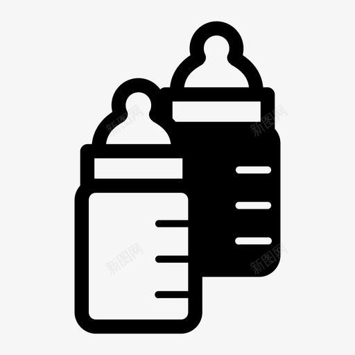 奶瓶婴儿喂养图标svg_新图网 https://ixintu.com 喂养 奶瓶 婴儿