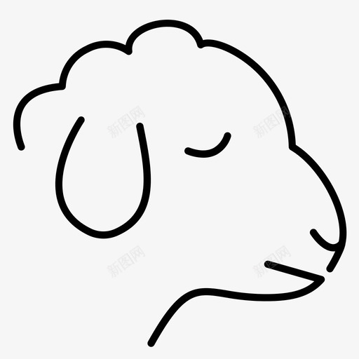 绵羊动物农场图标svg_新图网 https://ixintu.com tup 农场 动物 绵羊 绵羊收藏