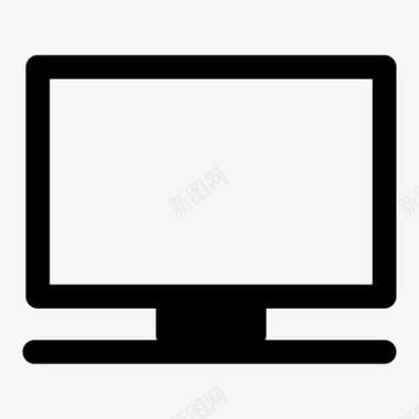 电视笔记本电脑显示器图标图标
