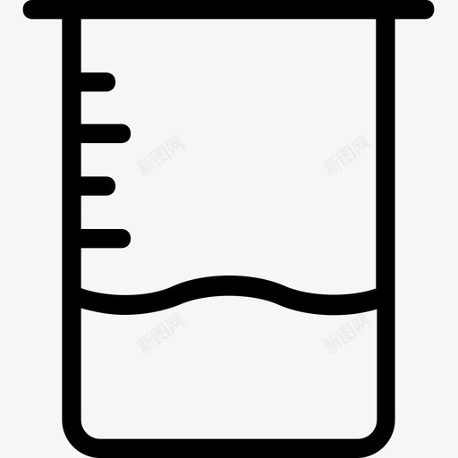 烧杯实验实验室测试图标svg_新图网 https://ixintu.com 实验 实验室 实验室测试 烧杯 科技线图标 量杯