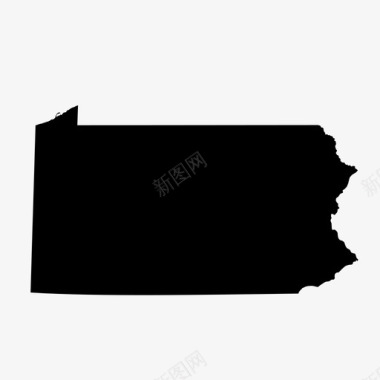 宾夕法尼亚地图匹兹堡美国图标图标