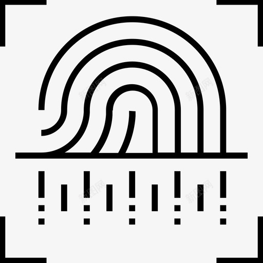 指纹扫描仪指纹安全登录图标svg_新图网 https://ixintu.com 1400网页和搜索引擎优化平面线图标 安全 安全登录 指纹 指纹扫描仪