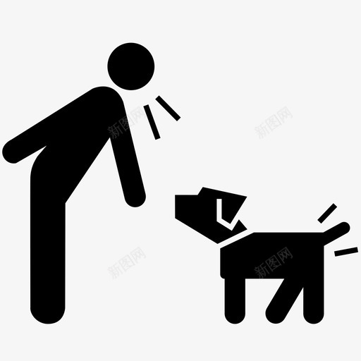 语音命令犬类控制图标svg_新图网 https://ixintu.com 宠物 控制 犬类 狗 训练 语音命令