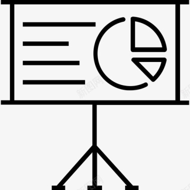 演示分析饼图图标图标