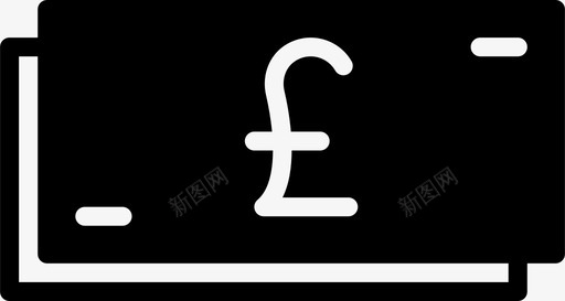 英镑商业金融图标图标