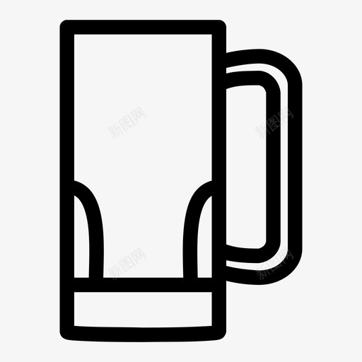 啤酒杯饮料杯水杯图标svg_新图网 https://ixintu.com 品脱杯 啤酒杯 水杯 苏打水杯 饮料杯