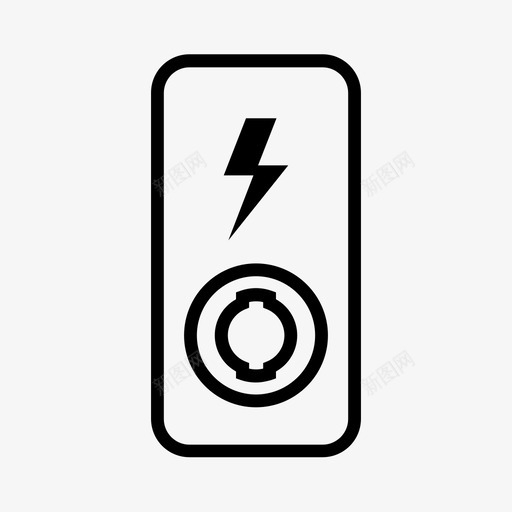 充电桩驱动电动图标svg_新图网 https://ixintu.com 充电桩 电动 驱动