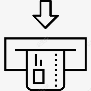 atm取款银行现金取款图标图标