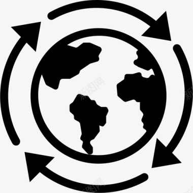 地球地球网格国际图标图标