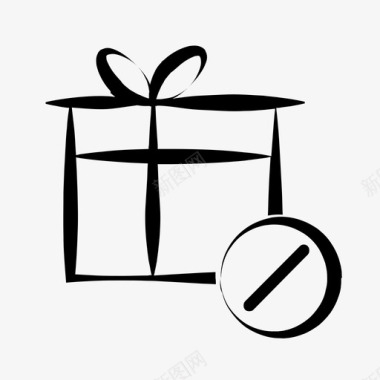 礼品禁令生日礼物礼品盒图标图标