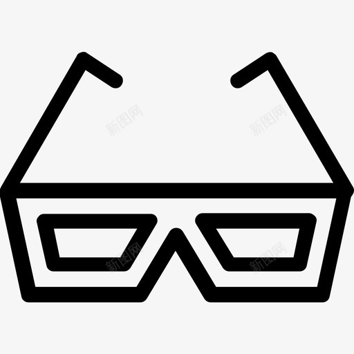 眼镜墨镜太阳镜图标svg_新图网 https://ixintu.com 墨镜 太阳镜 眼镜 科技线图标