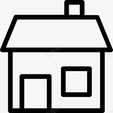 家庭建筑小屋图标图标
