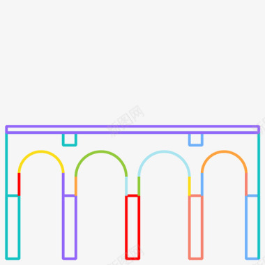 高架桥桥苏格兰图标图标