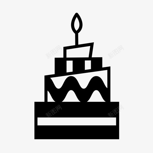 蛋糕面包店生日蛋糕图标svg_新图网 https://ixintu.com 婚礼蛋糕 庆典 甜点 生日蛋糕 蛋糕 面包店 食物