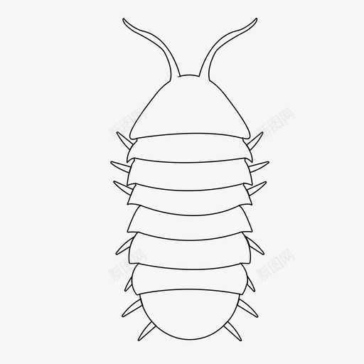 rolypoly小虫涂鸦虫图标svg_新图网 https://ixintu.com rolypoly 小虫 昆虫 涂鸦虫 药丸虫