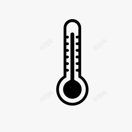 温度计摄氏度华氏度图标svg_新图网 https://ixintu.com 华氏度 摄氏度 温度计 热