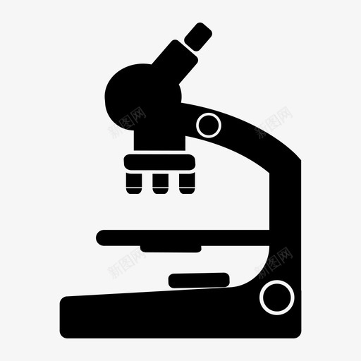 显微镜研究科学图标svg_新图网 https://ixintu.com 显微镜 测试 研究 科学