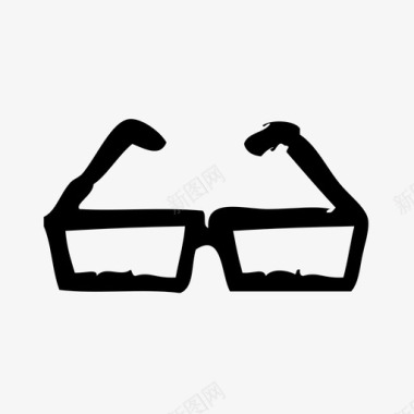 眼镜衣服时装图标图标