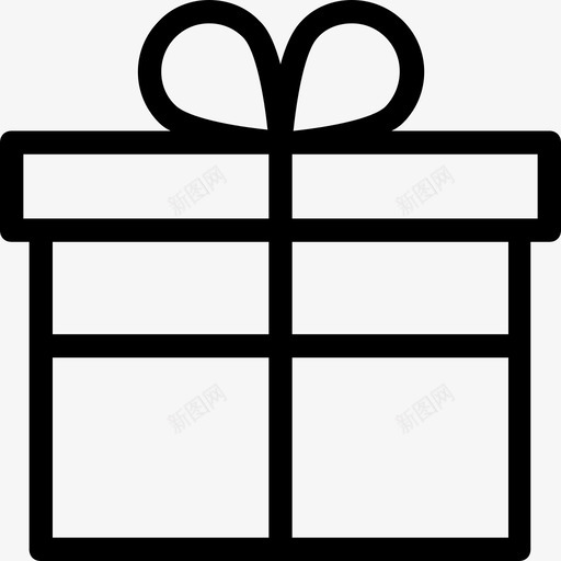 礼品盒庆祝活动派对图标svg_新图网 https://ixintu.com 圣诞礼物 庆祝活动 派对 爱情和婚礼系列图标 礼品盒 礼物