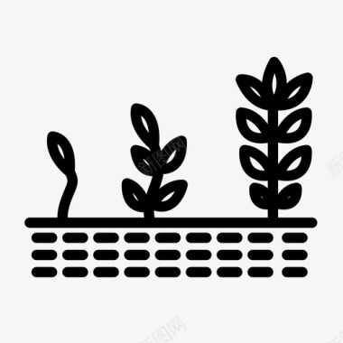 植物植物生长种植图标图标