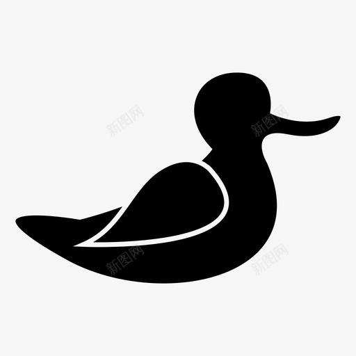 鸭子动物橡胶图标svg_新图网 https://ixintu.com 动物 橡胶 水 玩具 鸟 鸭子